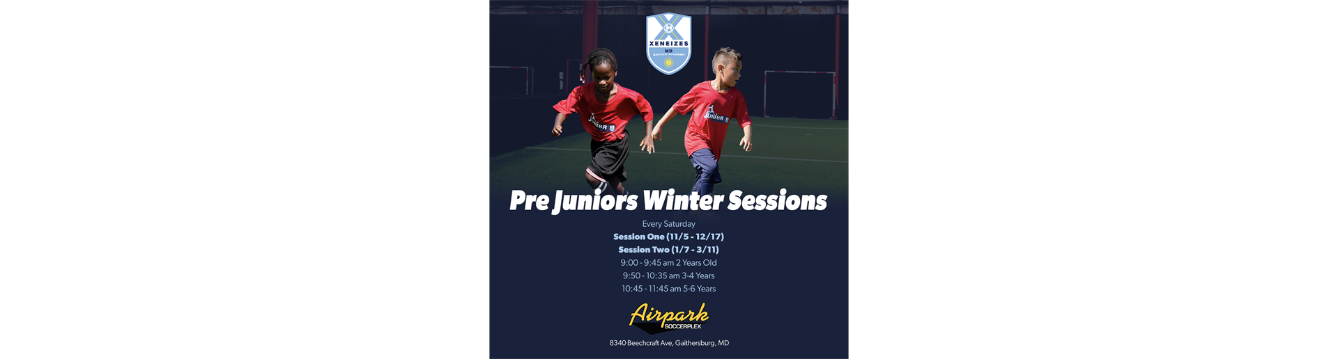 Pre Juniors Winter Sessions Now Open!